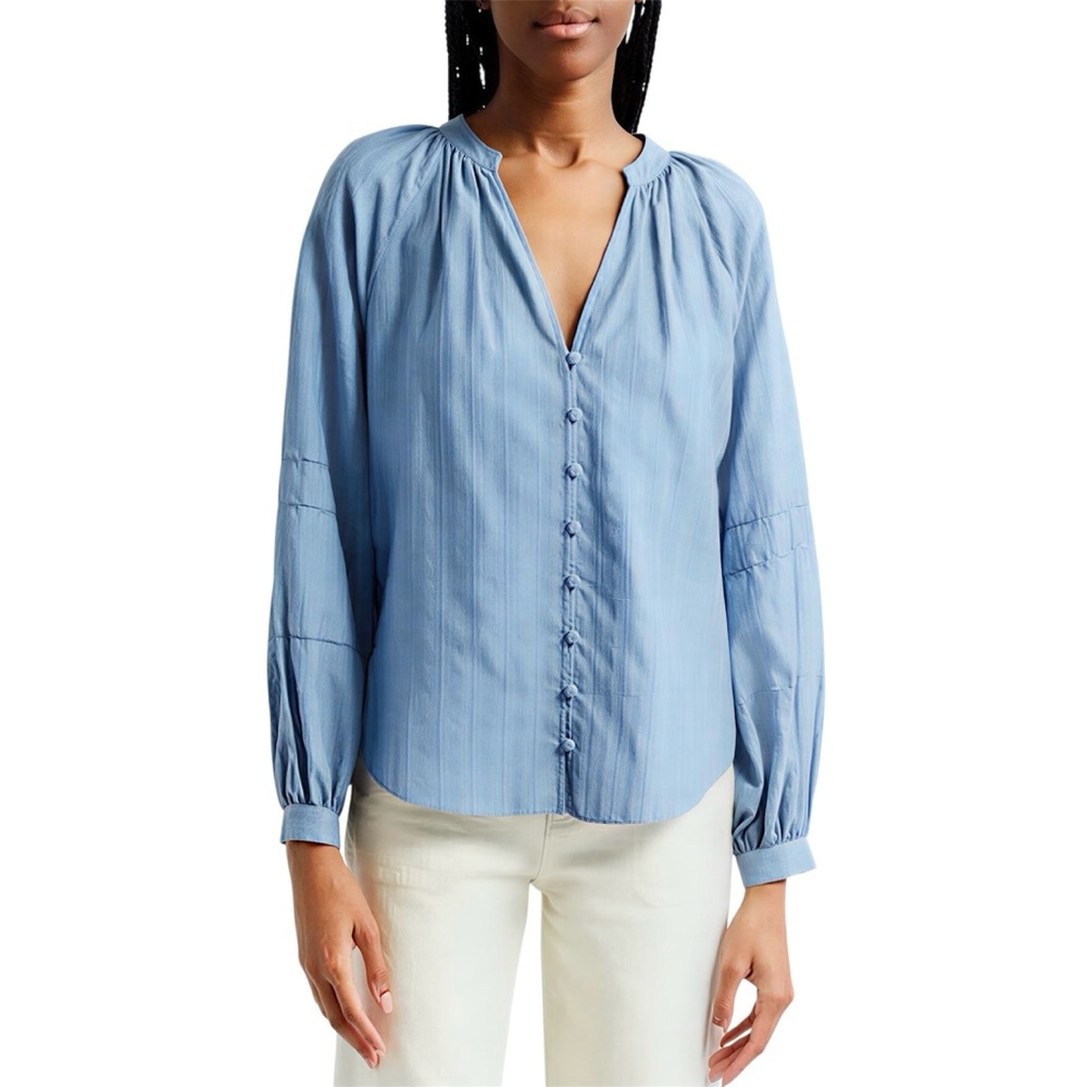 Veronica Beard Ailani Top in Blue River